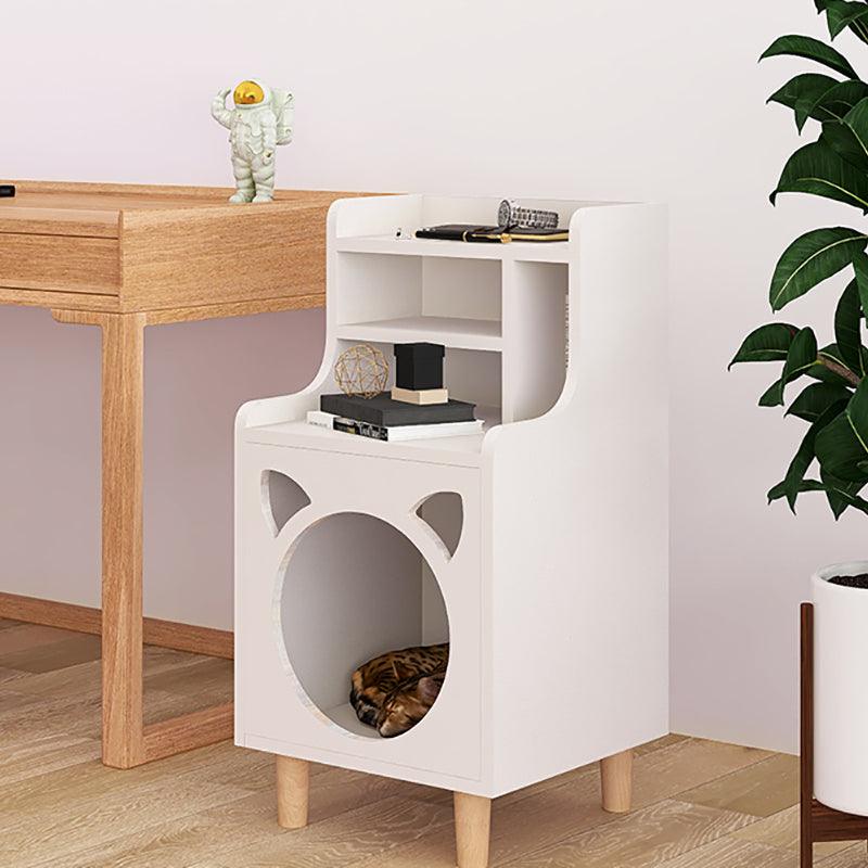 Pura Side Table With Pet House, Wood | DodiTec WC1