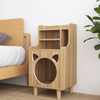 Pura Side Table With Pet House, Wood | DodiTec WC1