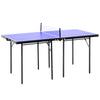 DodiOnline Folding 5ft Mini Compact Table Tennis Top Ping Pong Table Set Professional Net Games Sports Training Play Blue