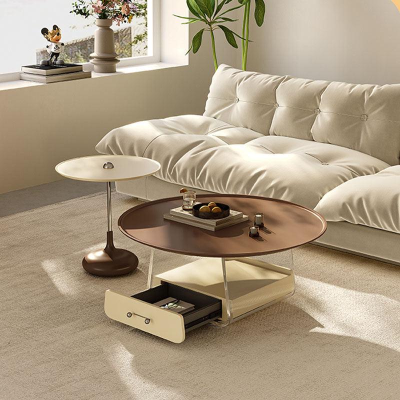 Meral Stylish Coffee Table Set, Stainless Steel | DodiTec WC1