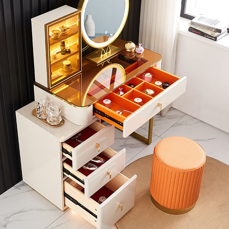 Isai Extendable Dressing Table With LED Mirror | DodiTec WC1