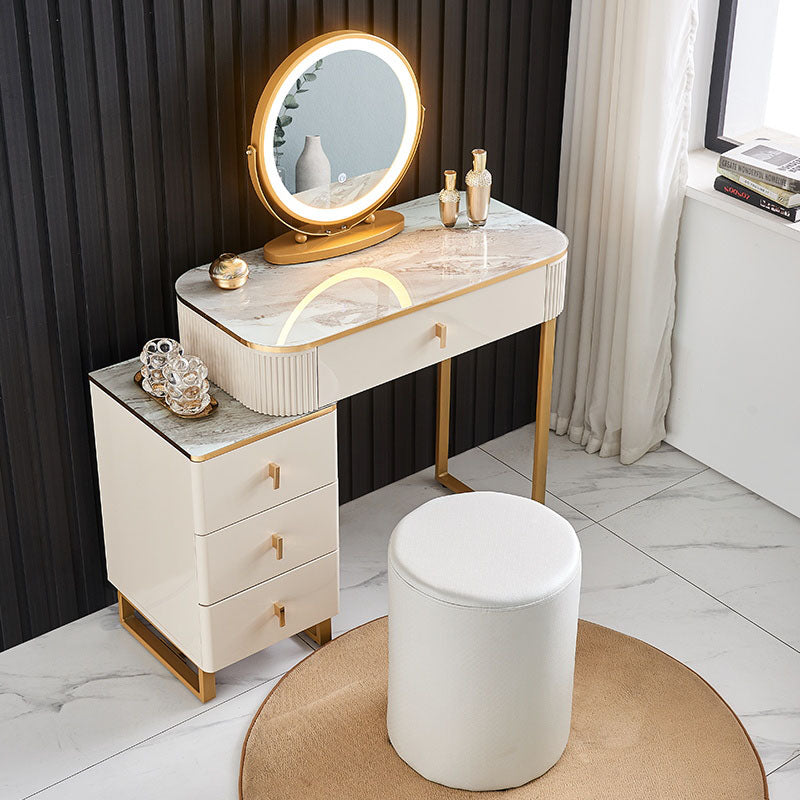 Isai Extendable Dressing Table With LED Mirror-DodiTec WC1