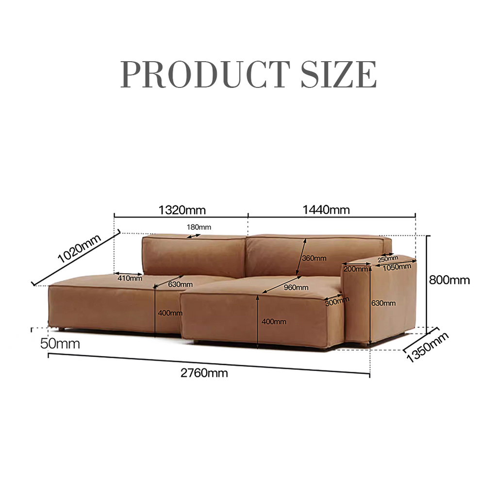 Lucian Four Seater modular Sofa, Real Leather-DodiTec WC1