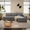 Edwards Three Seater Corner Sofa Bed With Storage, Linen