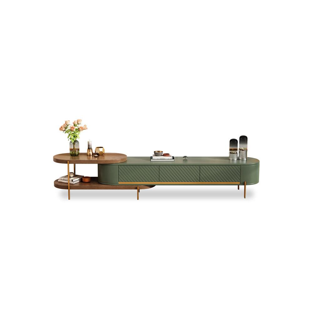 Bagnell Nesting Coffee Table, Walnut, Extendable Coffee Table & TV Stand | DodiTec WC1