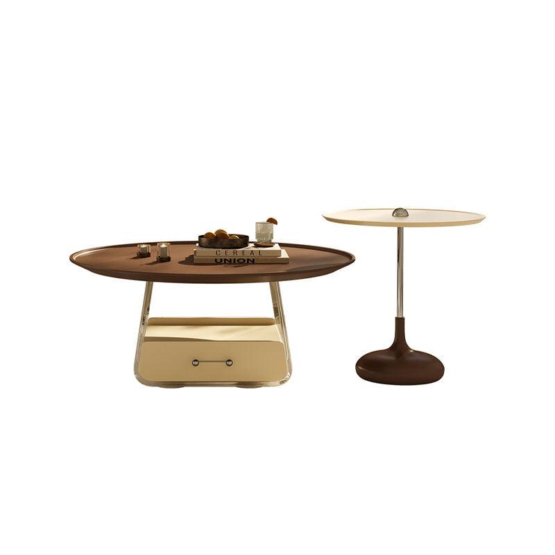 Meral Stylish Coffee Table Set, Stainless Steel | DodiTec WC1