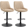 Two Bar Stools / Dining Chairs / Office Chairs, Beige