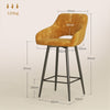 Two Bar Stools /Dining Chairs / Office Chairs, Orange