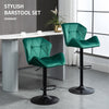 Two Bar Stools /Dining Chairs / Office Chairs, Green