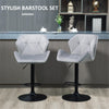 Two Bar Stools /Dining Chairs / Office Chairs, Light Grey