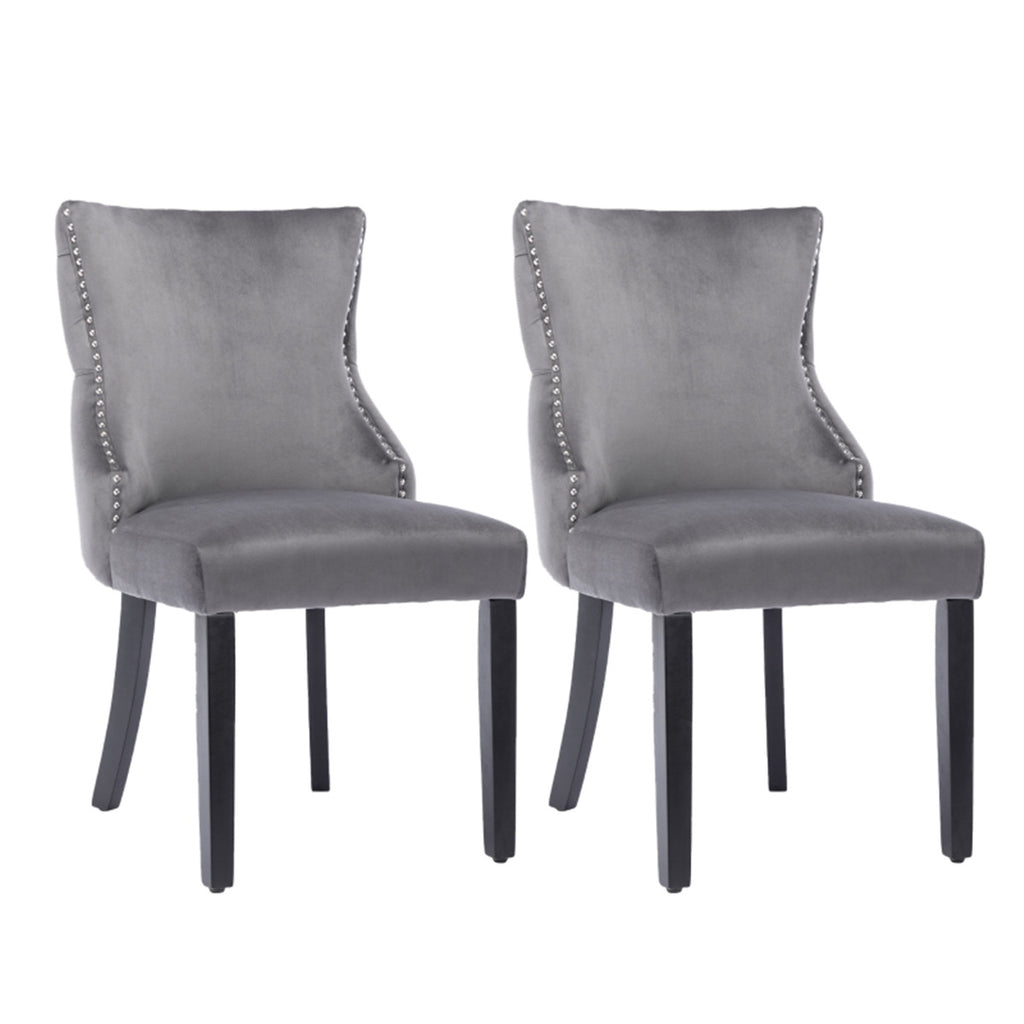 Two x Bar Stools / Dining Chairs / Office Chairs, Grey