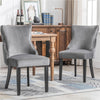 Two x Bar Stools / Dining Chairs / Office Chairs, Grey