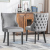 Two x Bar Stools / Dining Chairs / Office Chairs, Grey