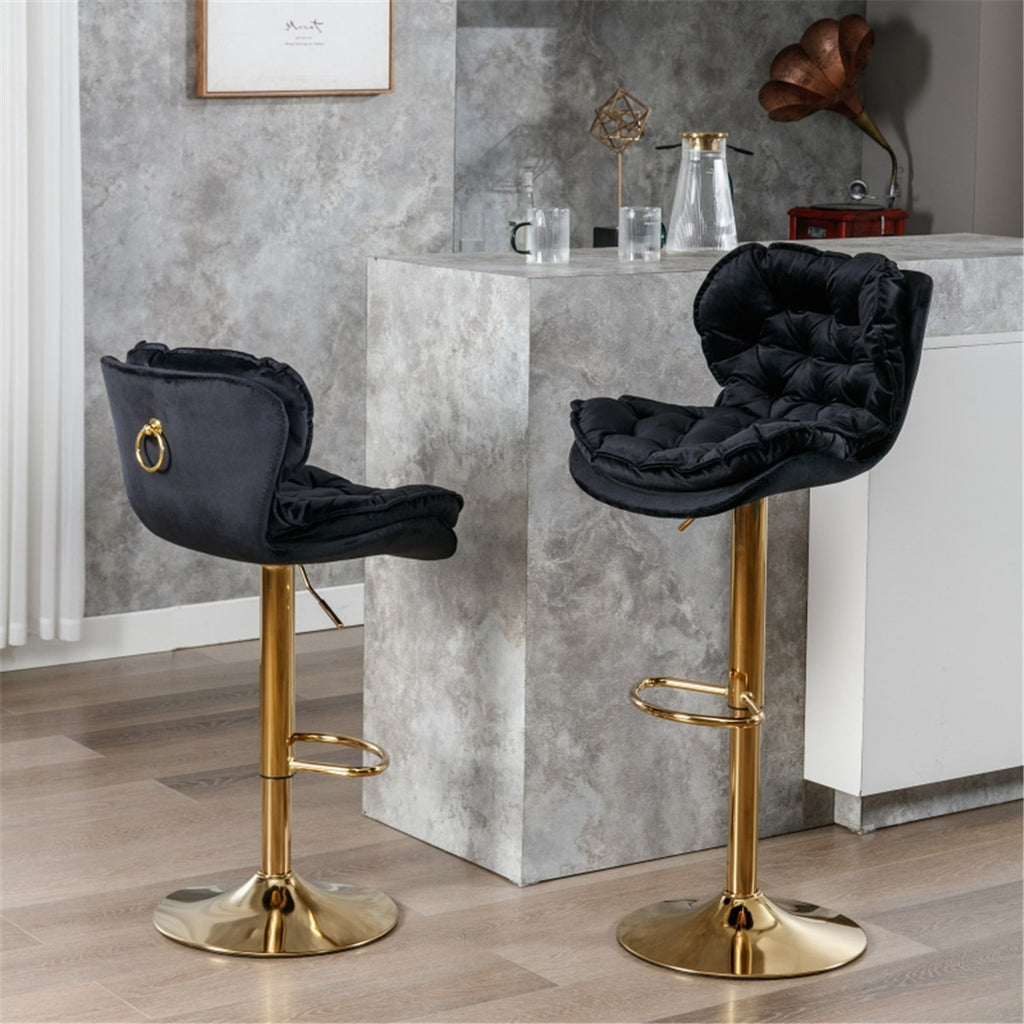 Bar Stools / Dining Chairs / Office Chairs, Gold-Black