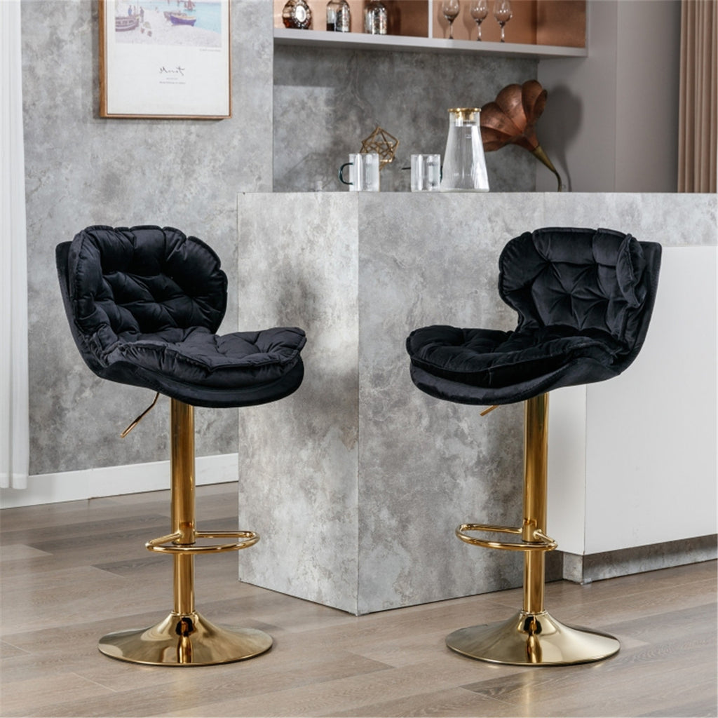 Bar Stools / Dining Chairs / Office Chairs, Gold-Black