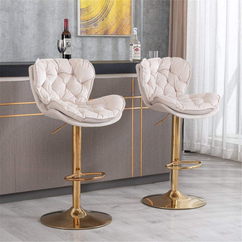 Bar Stools / Dining Chairs / Office Chairs, Gold-Beige