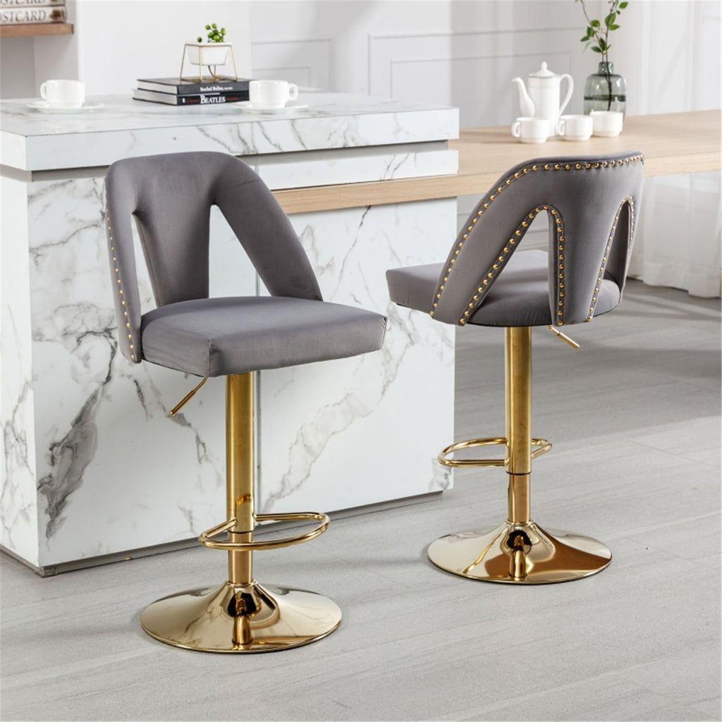 Bar Stools / Dining Chairs / Office Chairs, Golden Grey