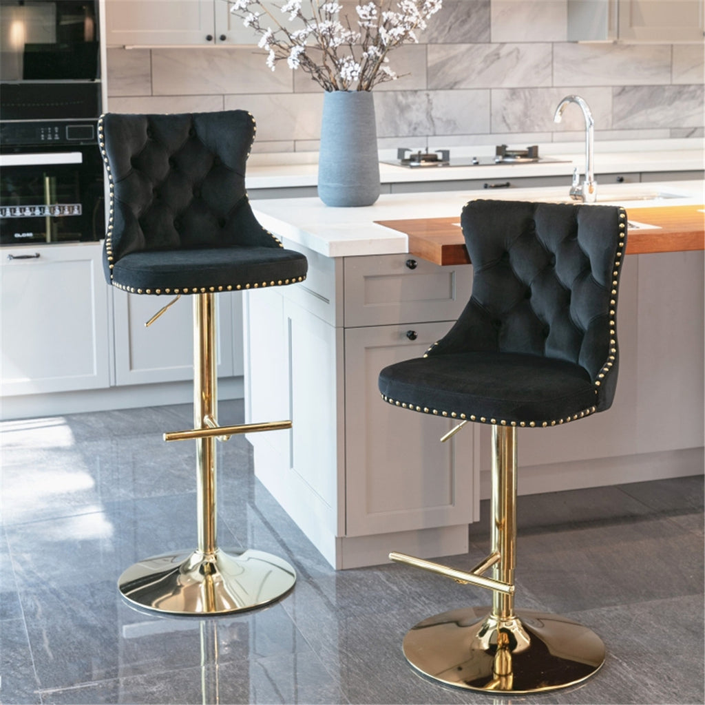 Bar Stools / Dining Chairs / Office Chairs, Golden-Black