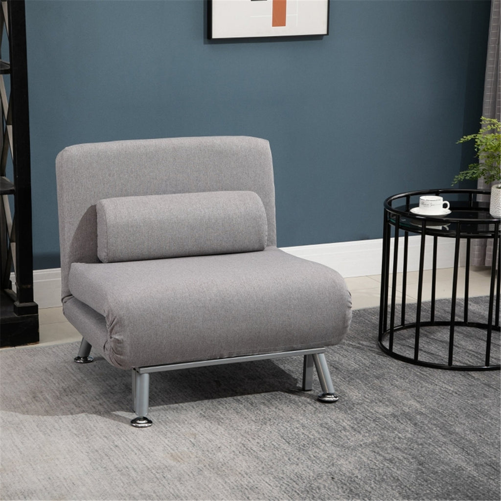 Sofa Chair / Single Sofa Bed, Grey