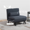 Sofa Chair / Single Sofa Bed, Black