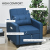 Sofa Chair / Single Sofa Bed / Sofa Bed, Blue