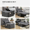 Sofa Chair / Single Sofa Bed, Grey