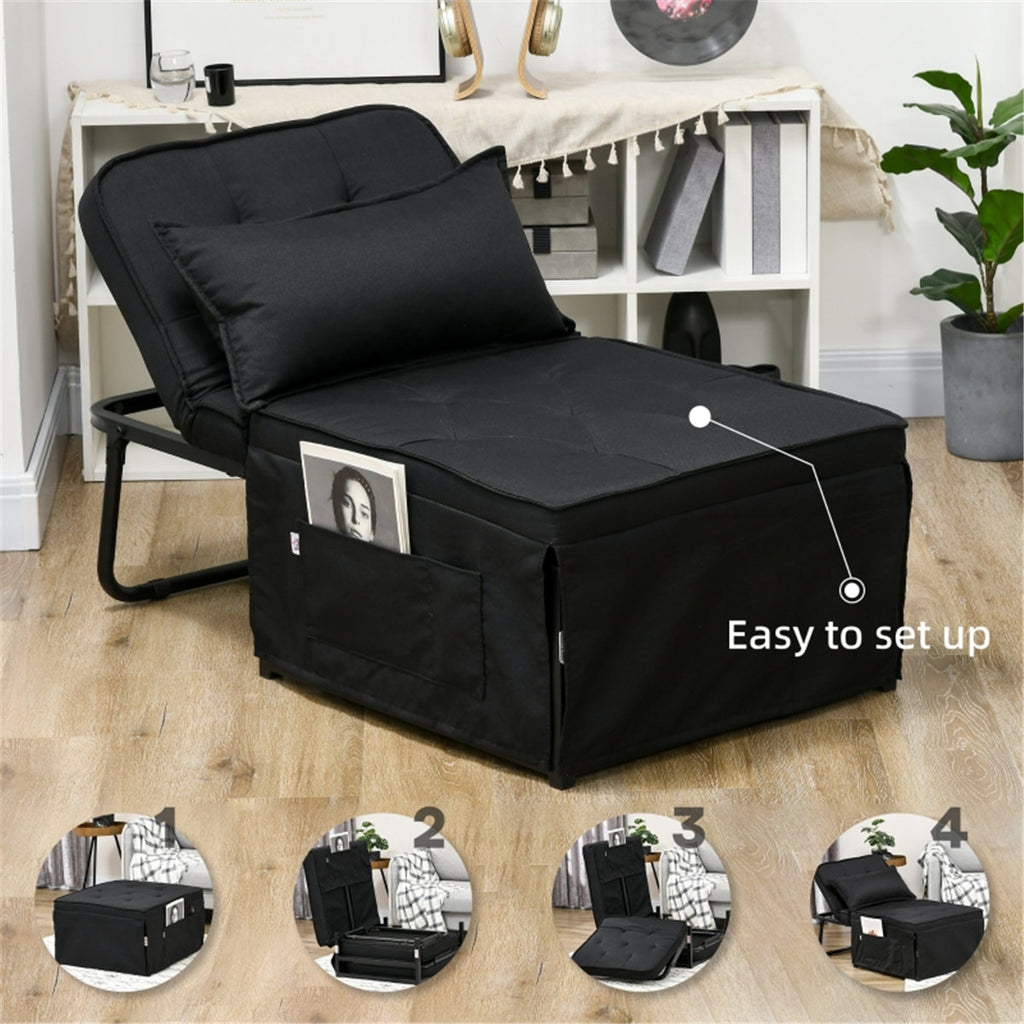 Sofa Chair / Single sofa bed, Black