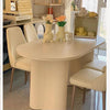 Peru Oval Dining Table, White