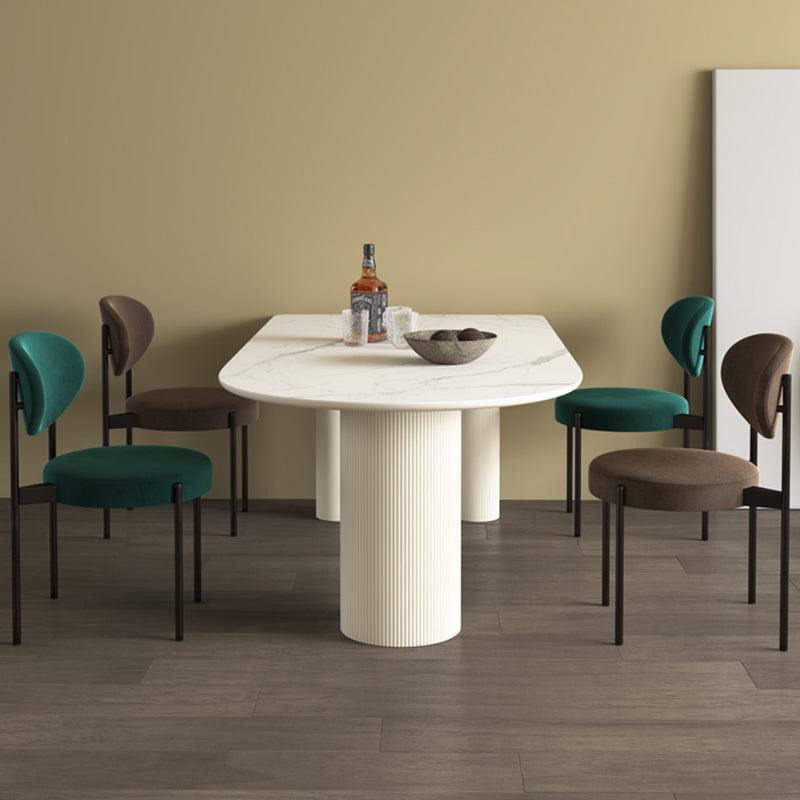 La Plainville Dining Table, White | DodiTec WC1