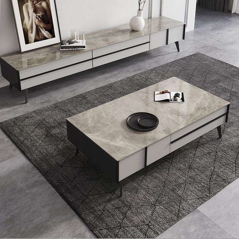 Ohyama Living Room Table Set, Coffee Table, TV Stand | DodiTec WC1