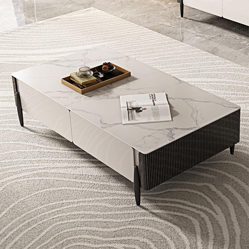 LUOLUO Rectangular Coffee Table With TV Stand | DodiTec WC1