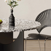 Oighrig Terrazzo Round Dining Table-DodiTec WC1