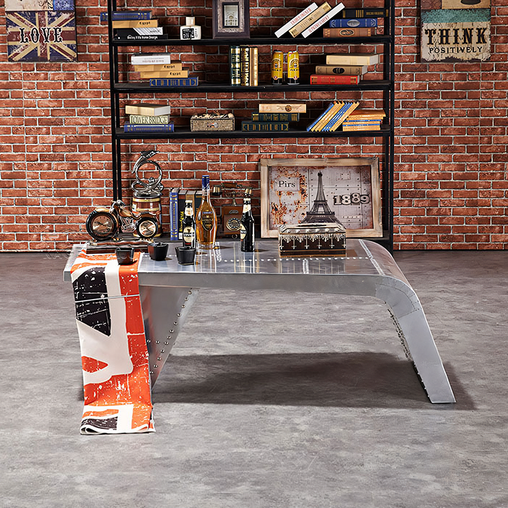 Aviator Coffee Table, Aluminium