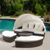 Shelly Patio Outdoor Sectional Sofa Set With Rattan Daybed Sunbed-DodiTec WC1