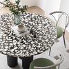 Nelli Modern Round Dining Table, Marble-DodiTec WC1