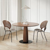 Seraphina Round Dining Table, Solid Wood-DodiTec WC1