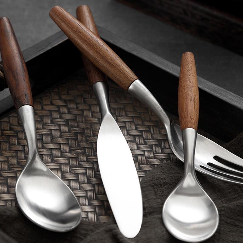 4 Piece Wooden Cutlery Set | DodiTec WC1