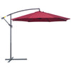 DodiOnline 3m Water Resistant Terylene Hanging Parasol Wine Red