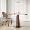 Seraphina Round Dining Table, Solid Wood-DodiTec WC1