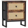 DodiOnline Industrial-Natural Bedside Table - Brown