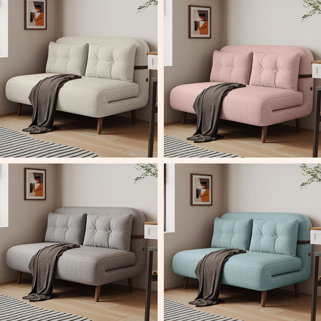 Evans Single Seater, Two Seater Sofa Bed, Linen