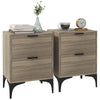 DodiOnline Set of Two Wood Effect Bedside Tables