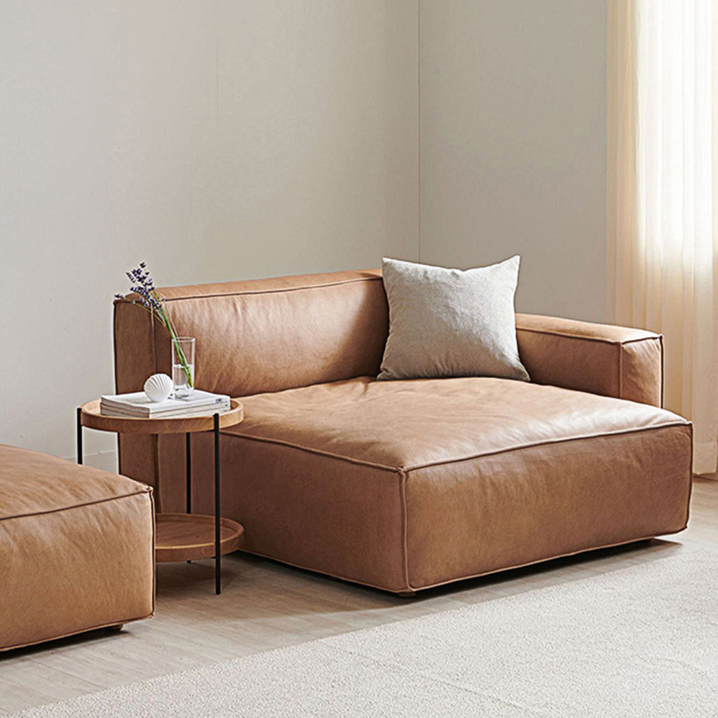 Lucian Four Seater modular Sofa, Real Leather-DodiTec WC1