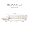 Lysander Velvet Module Three Seater Sofa, White-DodiTec WC1