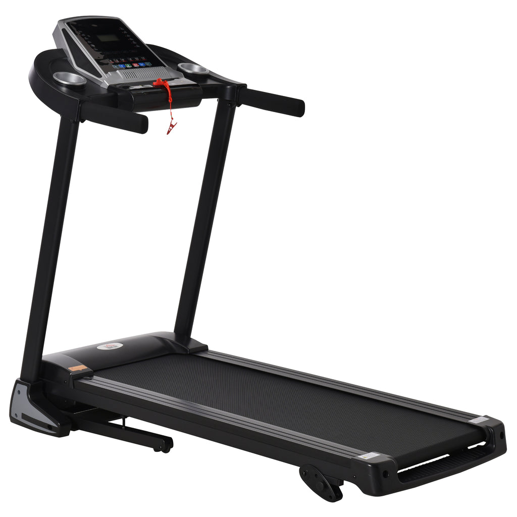 DodiOnline Folding Treadmill, 2.0HP Incline Treadmill Running Machine, 12.8 km/h, with LED Display, Manual Incline, 12 Preset Programs, Drink & Phone Holder for Home Gym Fitness