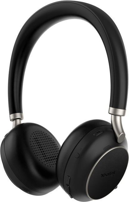 Yealink BH76 Premium Bluetooth Teams Dual Ear Piece Headset in Black with USB-A Dongle. (No charging stand)