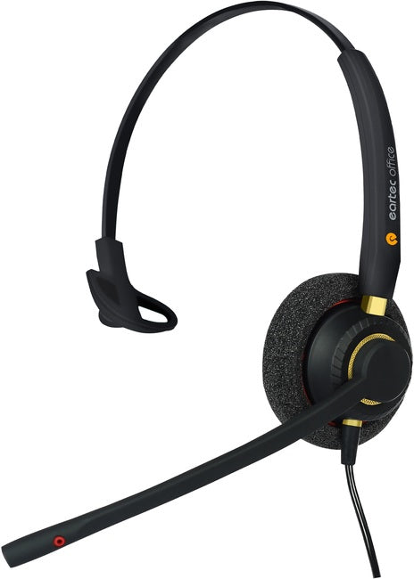 Eartec 510 monaural flex-boom wired headset (requires bottom cable for use)