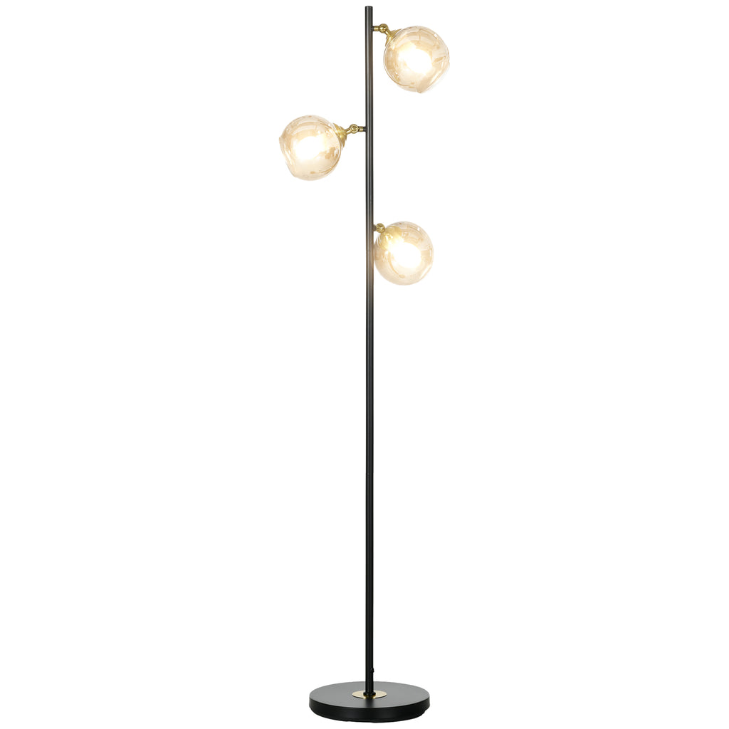 DodiOnline Tree Floor Lamp for Living Room Bedroom with 3 Light, Modern Standing Lamp, (Bulb not Included), 162cm, Grey