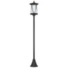 DodiOnline Solar Lamp Post Light, 1.3 M LED Outdoor Street Light, Waterproof IP44 for Patio, Garden, Pathway, Cool White