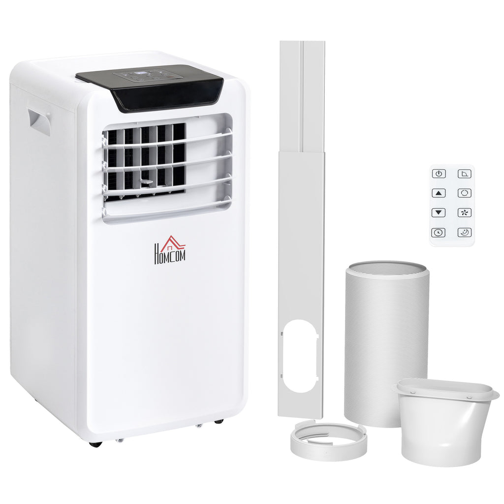 DodiOnline 10000 BTU Air Conditioning Unit, 3-in-1 Portable Air Conditioner, Dehumidifier, Cooling Fan with Remote Control, LED Display, 2 Speeds, 24H Timer, Window Venting Kit, 18m²